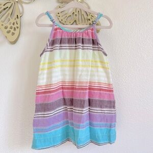Peek Woven Striped Dress